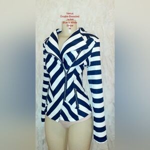 Venus Blue & White Stripe Jacket M